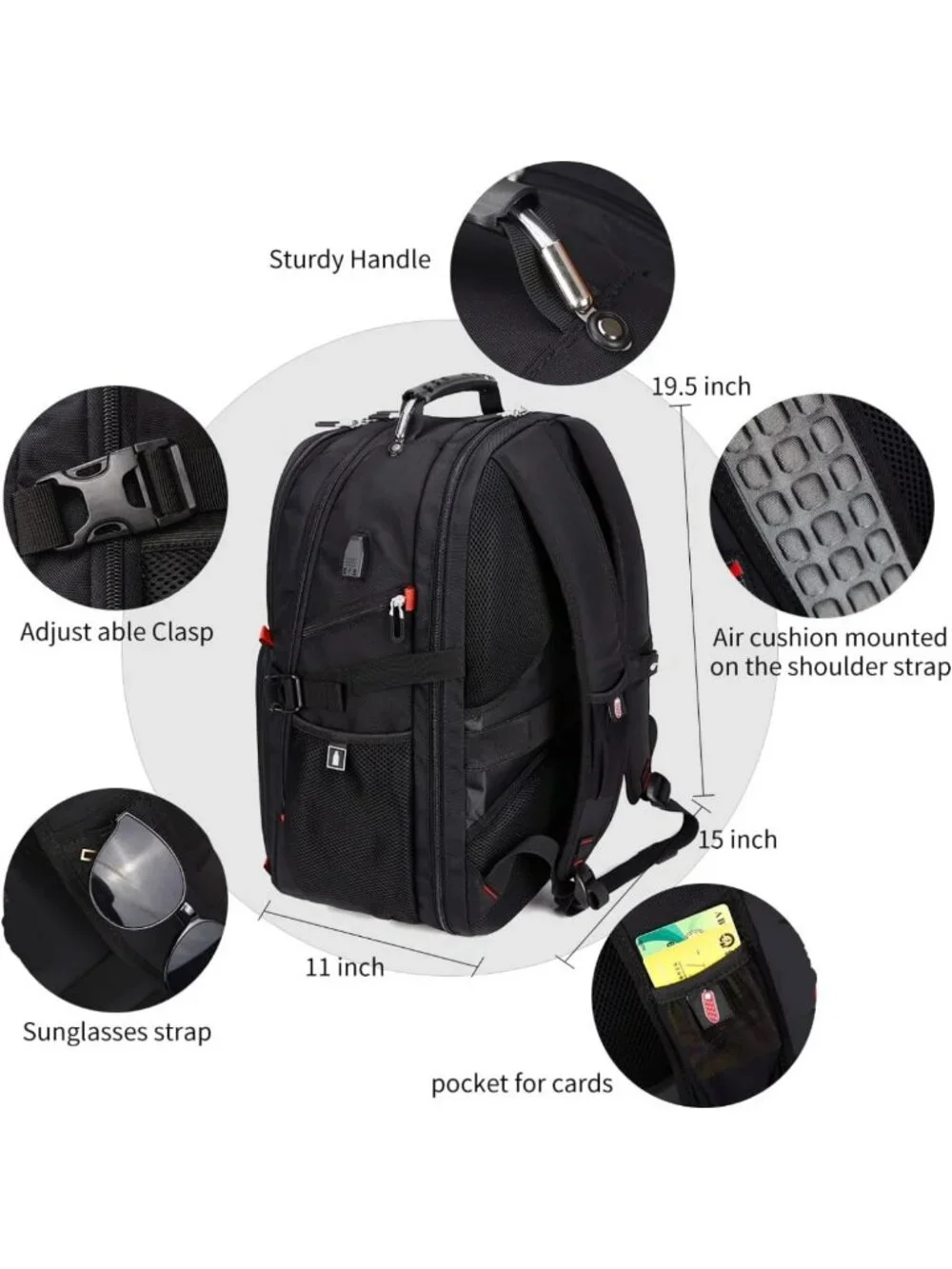 Extra Large Travel Laptop Backpack for Men & Women | Fits 17